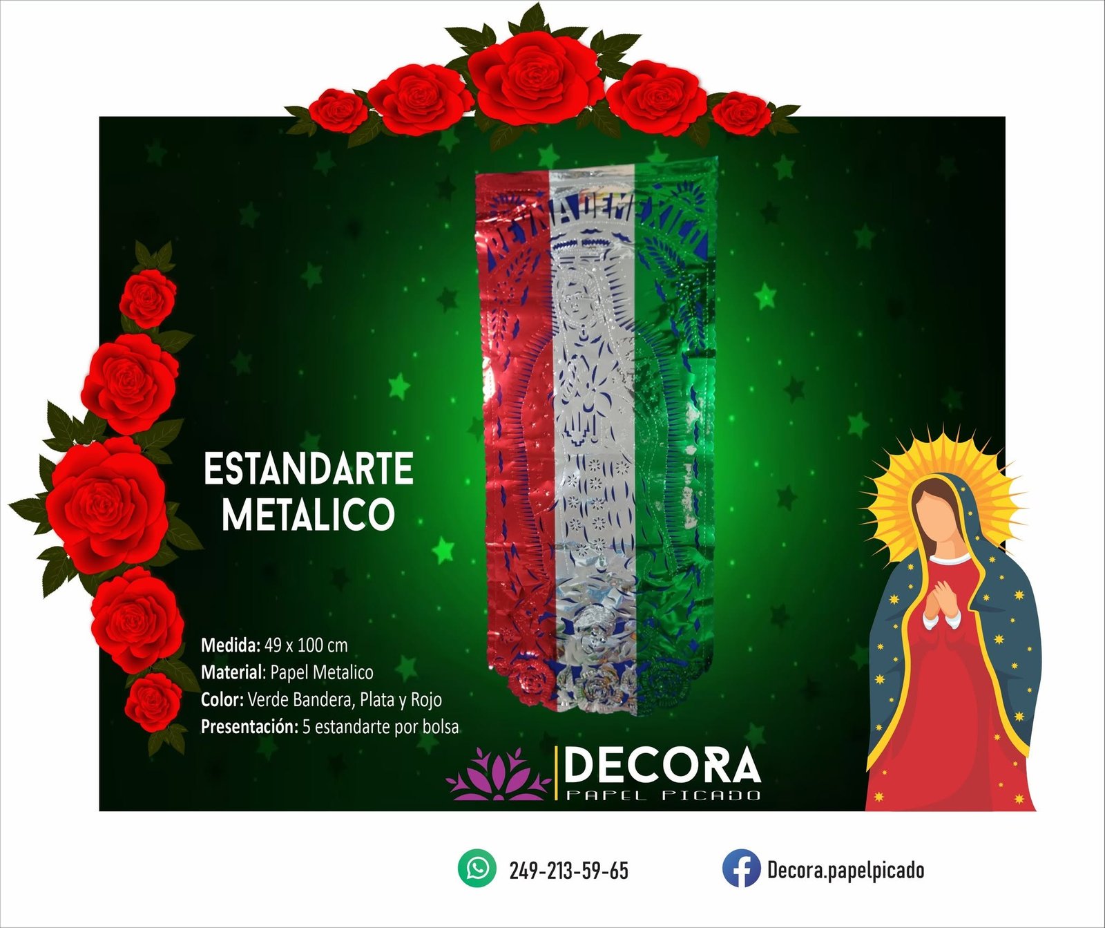 Estandarte metálico